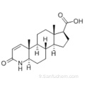 Acide 1H-indéno [5,4-f] quinoléine-7-carboxylique, 2,4a, 4b, 5,6,6a, 7,8,9,9a, 9b, 10,11,11a-tétradécahydro-4a, 6a- diméthyl-2-oxo -, (57193814,4aR, 4bS, 6aS, 7S, 9aS, 9bS, 11aR) - CAS 104239-97-6